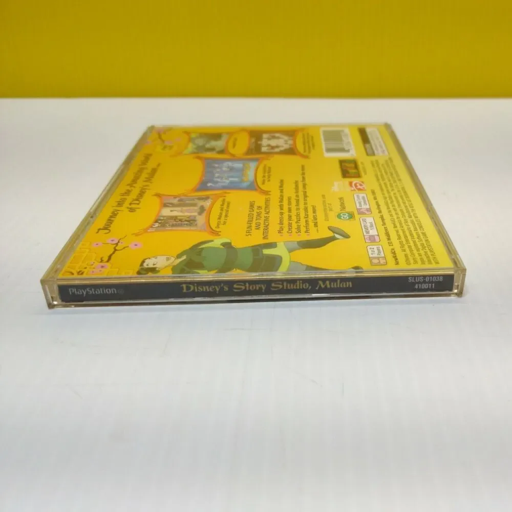 Disney's Story Studio Mulan Sony PlayStation 1 PS1 Complete Case Manual Game